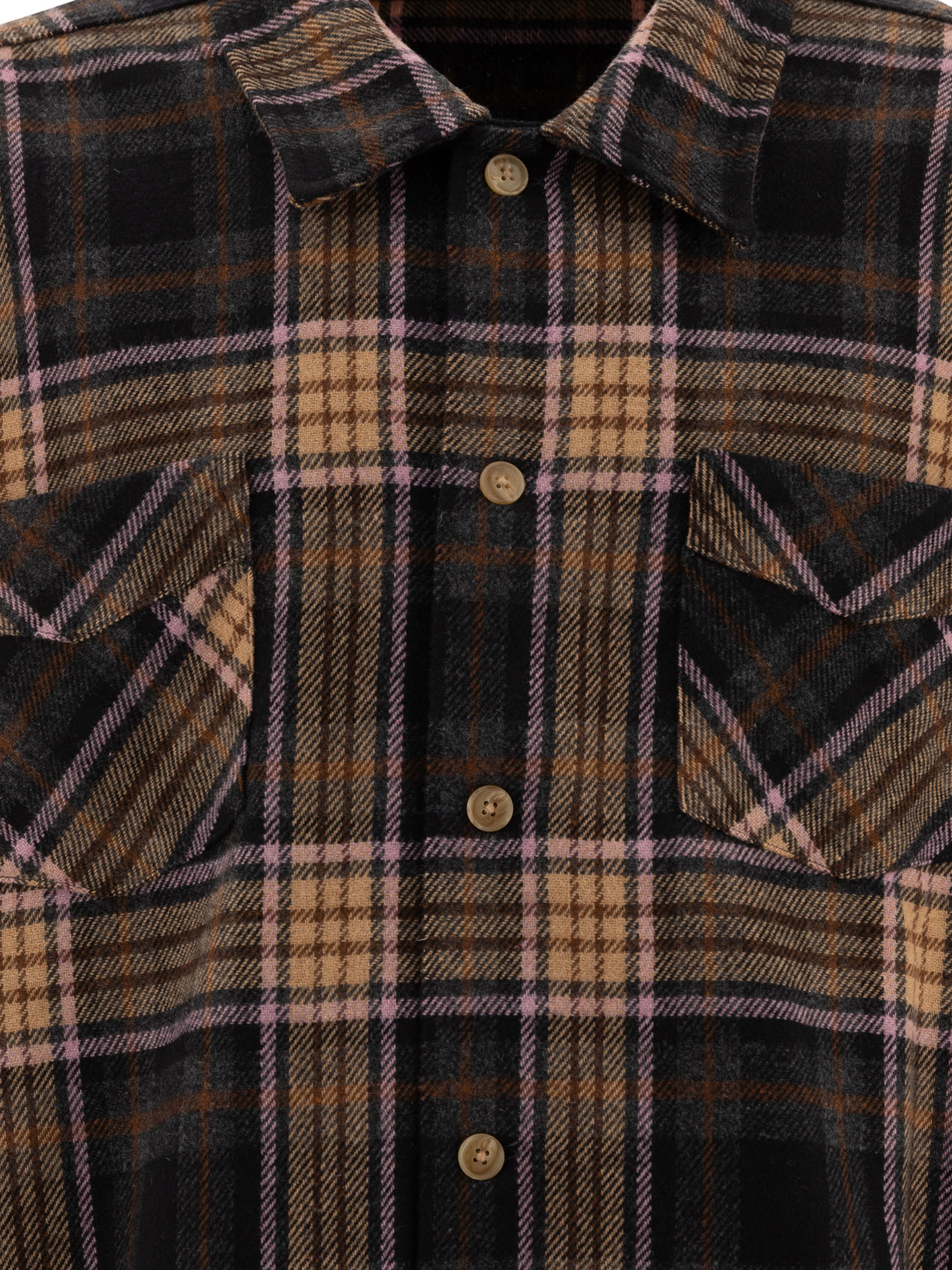 STOCKHOLM SURFBOARD CLUB Brown Check overshirt